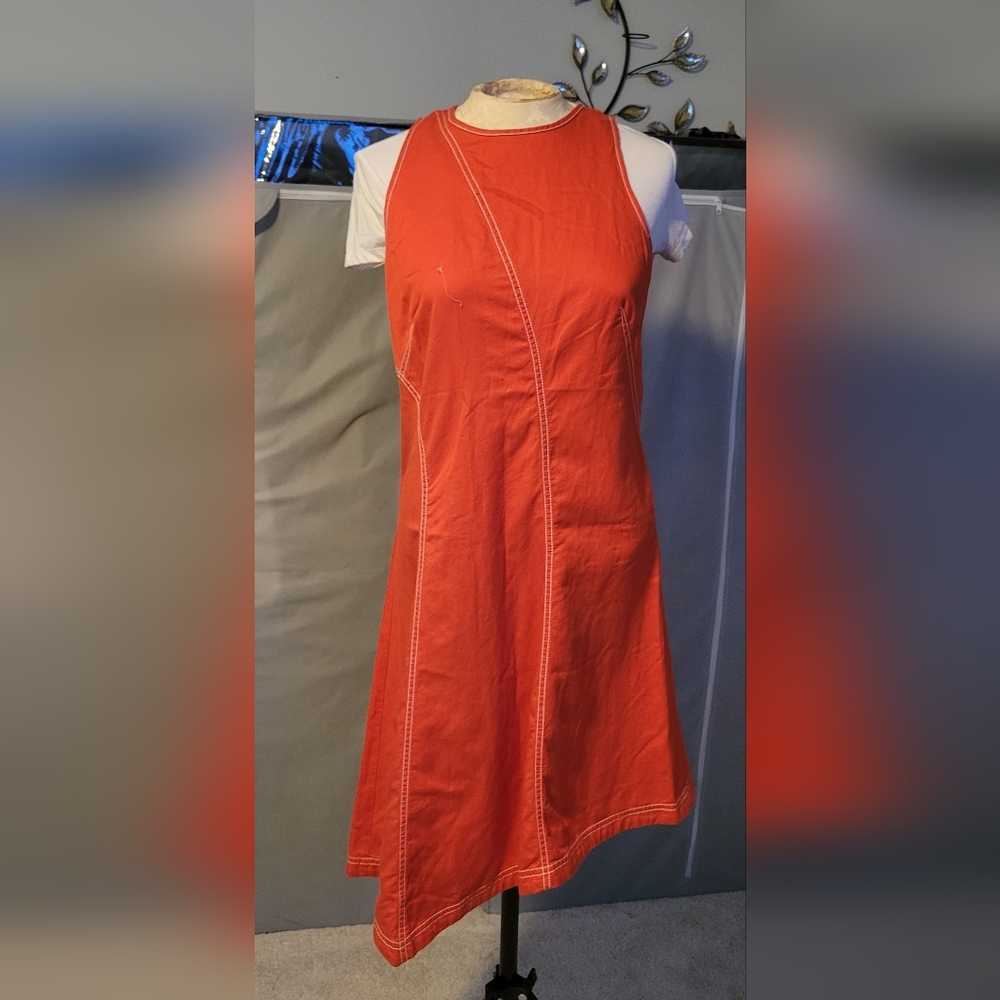 Orange Sleeveless Dress